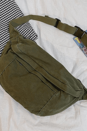 Style Core Aesthetics, New Style Trends - Sac à bandoulière à capacité de lavage vintage