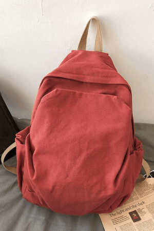 Style Core Aesthetics, New Style Trends - Sac à dos Vintage Wash College School