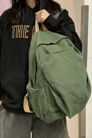 Style Core Aesthetics, New Style Trends - Sac à dos Vintage Wash College School