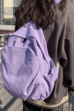 Style Core Aesthetics, New Style Trends - Sac à dos Vintage Wash College School