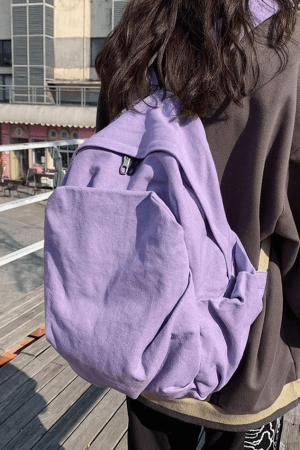 Style Core Aesthetics, New Style Trends - Sac à dos Vintage Wash College School