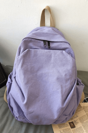 Style Core Aesthetics, New Style Trends - Sac à dos Vintage Wash College School