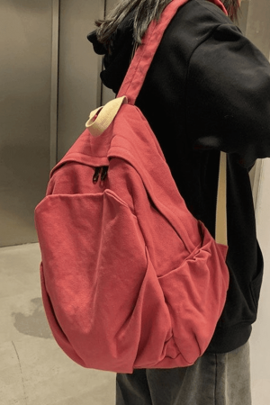 Style Core Aesthetics, New Style Trends - Sac à dos Vintage Wash College School