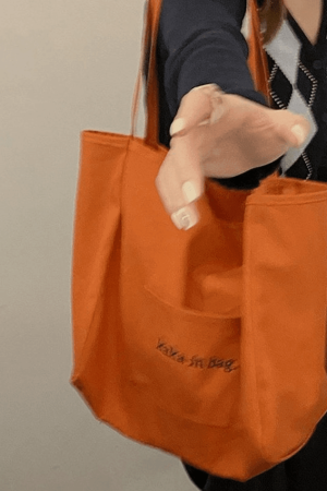 Style Core Aesthetics, New Style Trends - Sac fourre-tout à poche à motif de lettres