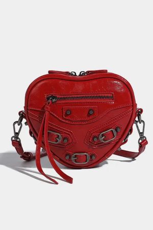 Style Core Aesthetics, New Style Trends - Salio | Sac Cœur Y2K Grunge à ceinture