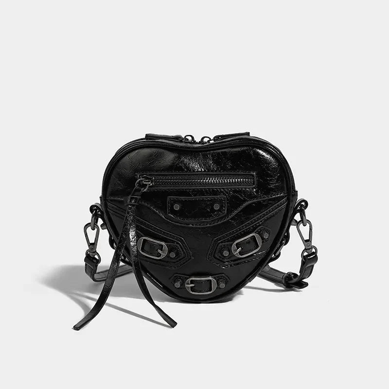 Style Core Aesthetics, New Style Trends - Salio | Sac Cœur Y2K Grunge à ceinture
