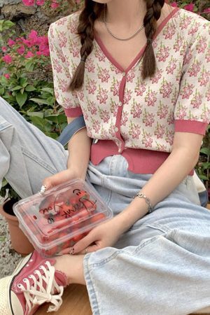 Style Core Aesthetics, New Style Trends - Secret Garden Button Up Top