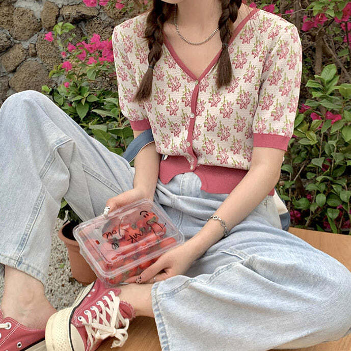 Style Core Aesthetics, New Style Trends - Secret Garden Button Up Top