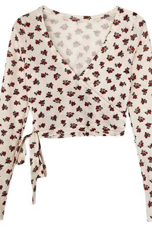 Style Core Aesthetics, New Style Trends - Secret Garden Wrap Top