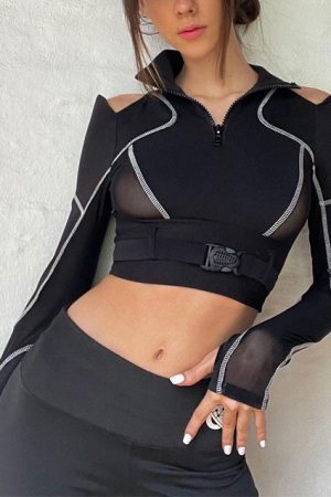 Style Core Aesthetics, New Style Trends - Secret Mission Long Sleeve Top