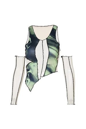 Style Core Aesthetics, New Style Trends - Secret Missions Top & Gloves Set