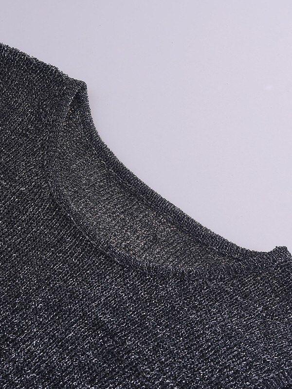 Style Core Aesthetics, New Style Trends - Semi Sheer Metallic Tank Top Style Core Aesthetics, New Style Trends - Semi Sheer Metallic Tank Top