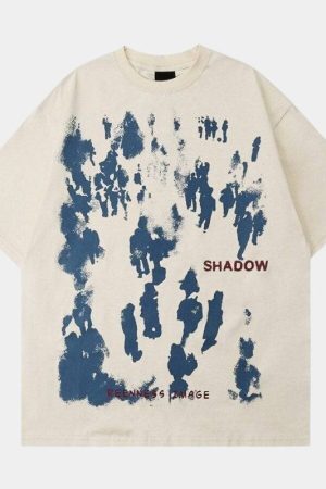 Style Core Aesthetics, New Style Trends - 'Shadow crowd' T shirt