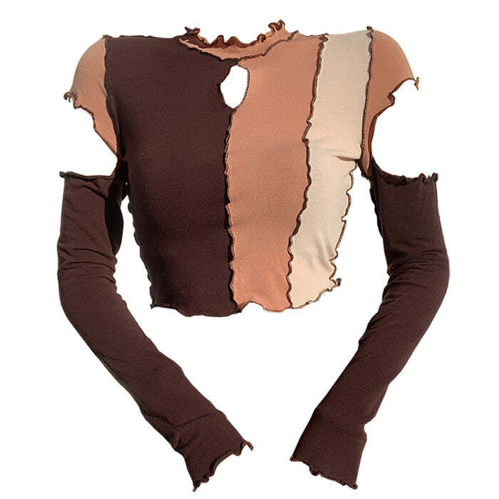 Style Core Aesthetics, New Style Trends - Shady Behavior Color Block Top Style Core Aesthetics, New Style Trends - Shady Behavior Color Block Top