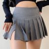 Style Core Aesthetics, New Style Trends - Side Slit College Mini Skirt