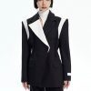 Style Core Aesthetics, New Style Trends - Single Button Color Block Blazer