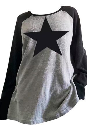 Style Core Aesthetics, New Style Trends - Skater Girl Star Top