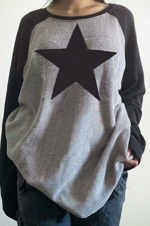Style Core Aesthetics, New Style Trends - Skater Girl Star Top