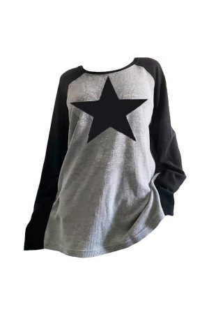 Style Core Aesthetics, New Style Trends - Skater Girl Star Top