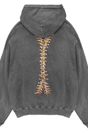 Style Core Aesthetics, New Style Trends - Skeleton Zip Up Hoodie