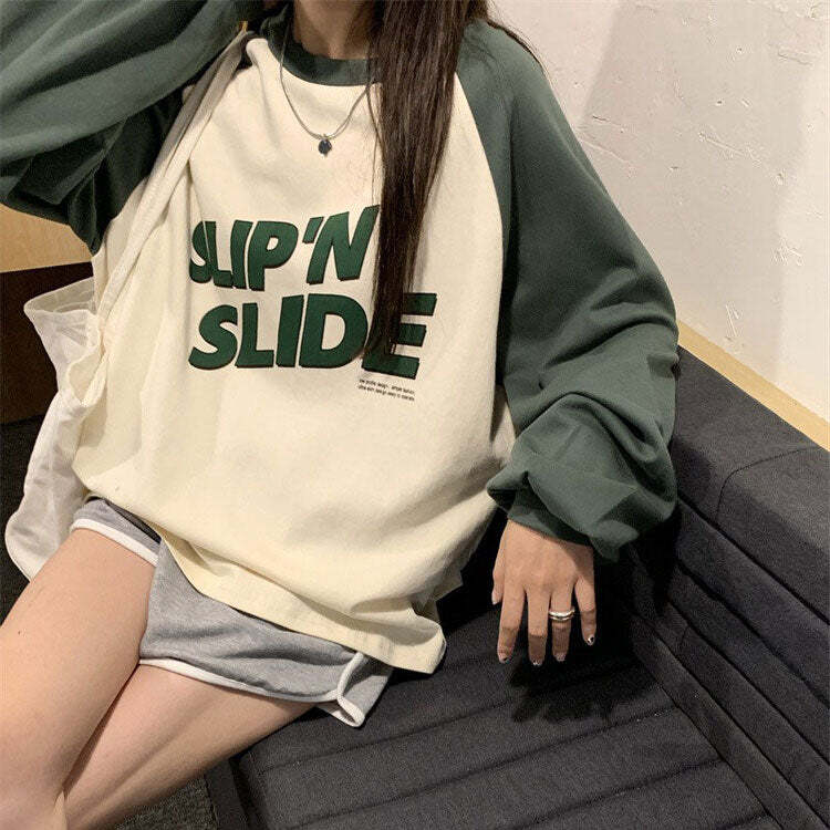Style Core Aesthetics, New Style Trends - Slip n Slide Sweatshirt Style Core Aesthetics, New Style Trends - Slip n Slide Sweatshirt