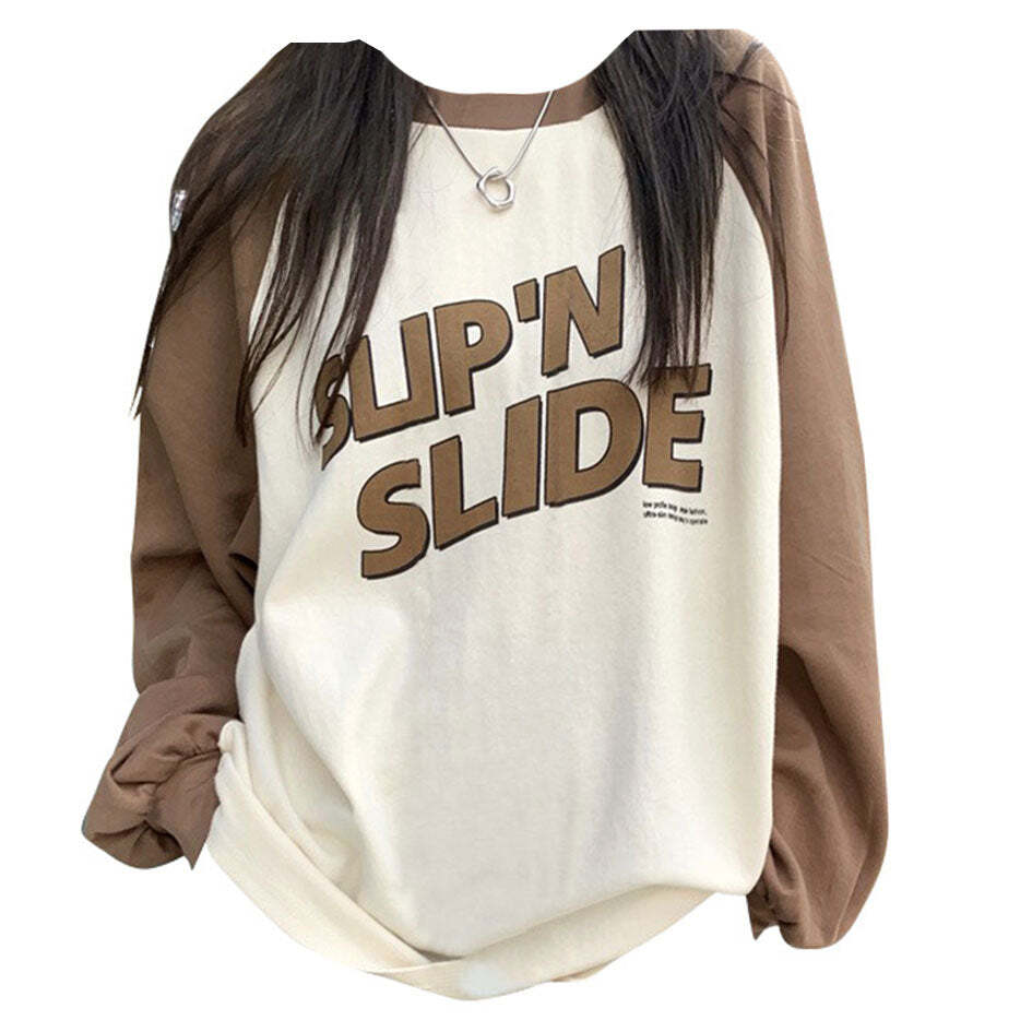Style Core Aesthetics, New Style Trends - Slip n Slide Sweatshirt Style Core Aesthetics, New Style Trends - Slip n Slide Sweatshirt