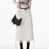 Style Core Aesthetics, New Style Trends - Slit & String Detailed Cargo Midi Skirt
