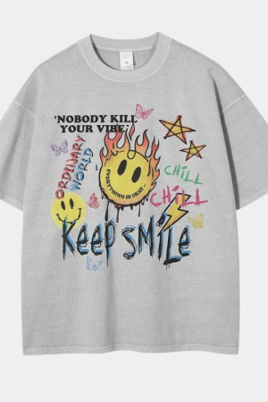 Style Core Aesthetics, New Style Trends - 'Smile' T shirt
