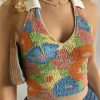 Style Core Aesthetics, New Style Trends - Smocked Halter Cropped Tank Top