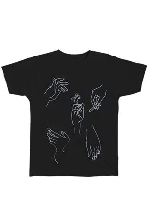 Style Core Aesthetics, New Style Trends - Smoking Hands T-Shirt