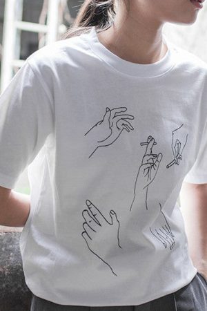 Style Core Aesthetics, New Style Trends - Smoking Hands T-Shirt