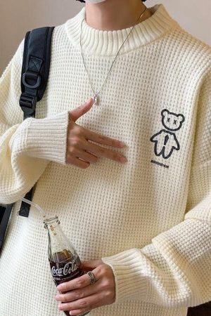 Style Core Aesthetics, New Style Trends - Soft Boy Bear Sweater