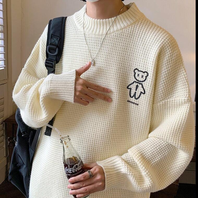 Style Core Aesthetics, New Style Trends - Soft Boy Bear Sweater Style Core Aesthetics, New Style Trends - Soft Boy Bear Sweater