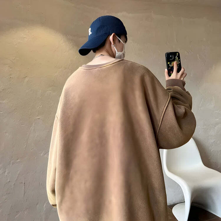 Style Core Aesthetics, New Style Trends - Soft Boy Casual Oversized Sweatshirt Style Core Aesthetics, New Style Trends - Soft Boy Casual Oversized Sweatshirt