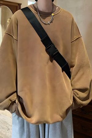 Style Core Aesthetics, New Style Trends - Soft Boy Casual Oversized Sweatshirt