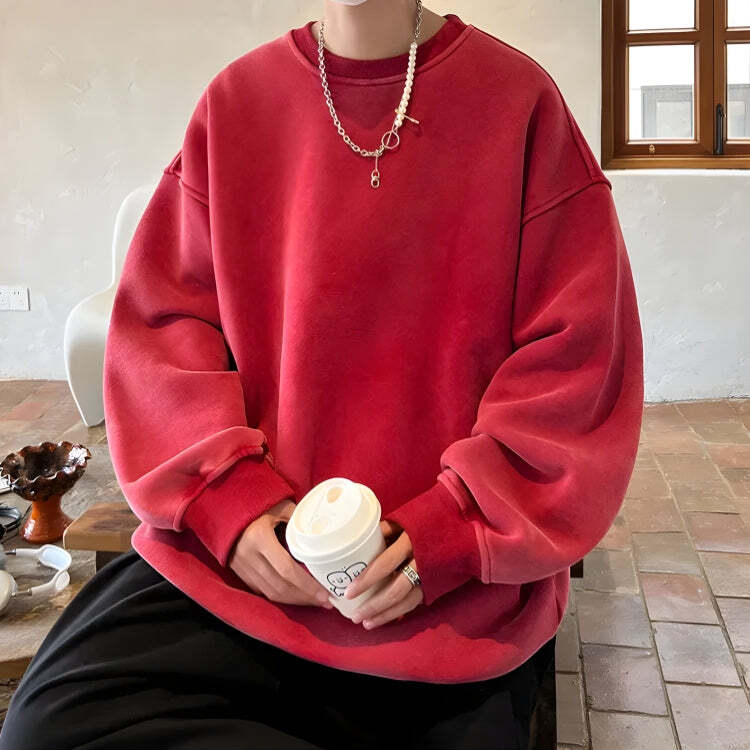 Style Core Aesthetics, New Style Trends - Soft Boy Casual Oversized Sweatshirt Style Core Aesthetics, New Style Trends - Soft Boy Casual Oversized Sweatshirt