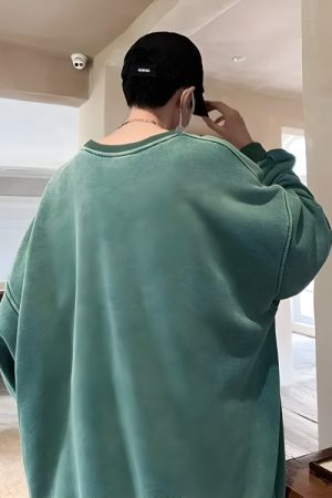 Style Core Aesthetics, New Style Trends - Soft Boy Casual Oversized Sweatshirt