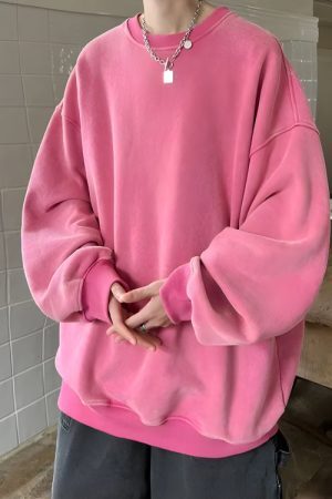 Style Core Aesthetics, New Style Trends - Soft Boy Casual Oversized Sweatshirt