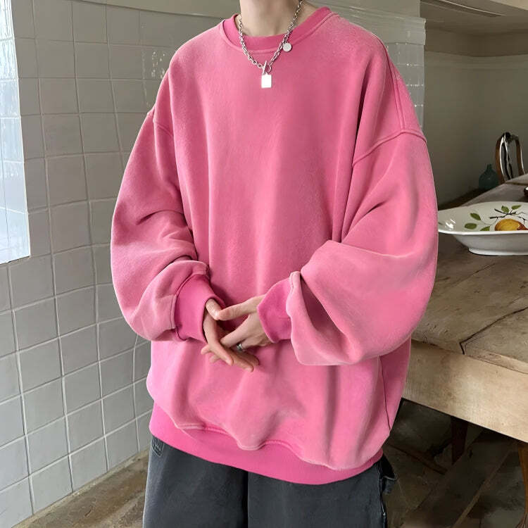 Style Core Aesthetics, New Style Trends - Soft Boy Casual Oversized Sweatshirt Style Core Aesthetics, New Style Trends - Soft Boy Casual Oversized Sweatshirt