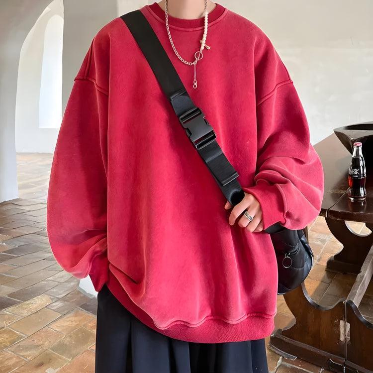 Style Core Aesthetics, New Style Trends - Soft Boy Casual Oversized Sweatshirt Style Core Aesthetics, New Style Trends - Soft Boy Casual Oversized Sweatshirt