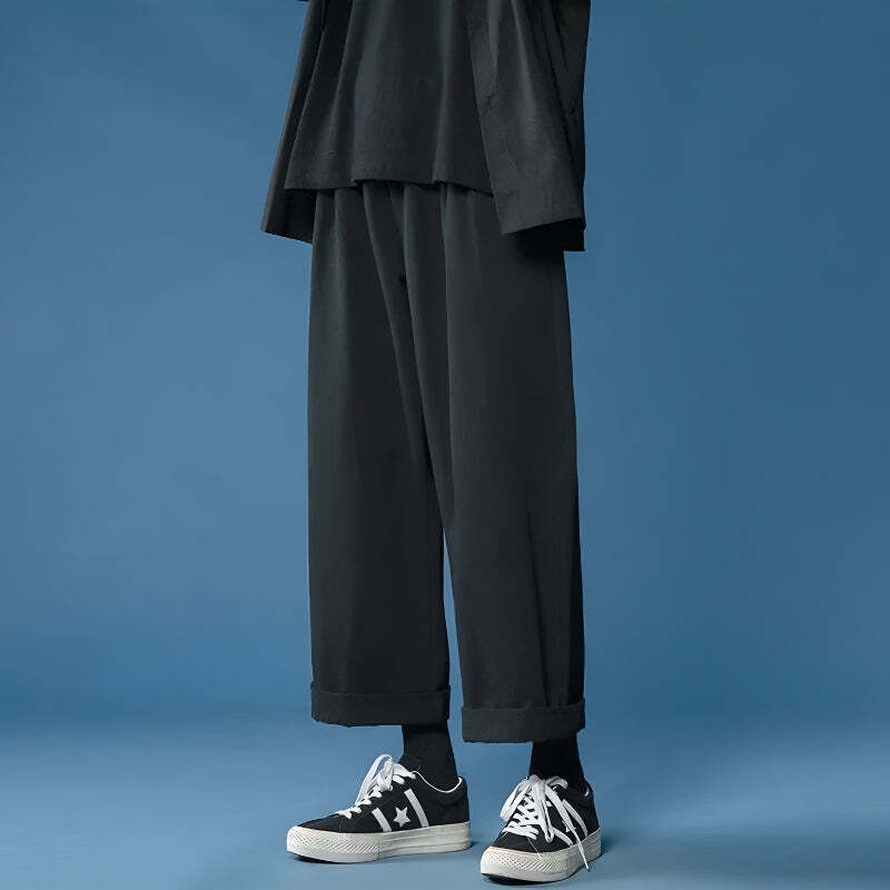 Style Core Aesthetics, New Style Trends - Soft Boy Casual Straight Leg Pants Style Core Aesthetics, New Style Trends - Soft Boy Casual Straight Leg Pants