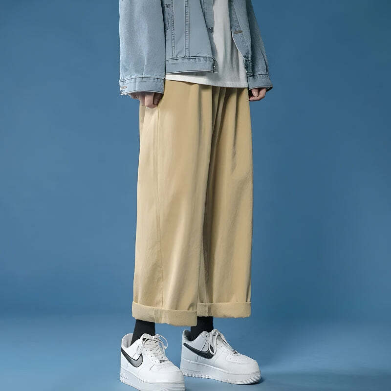 Style Core Aesthetics, New Style Trends - Soft Boy Casual Straight Leg Pants Style Core Aesthetics, New Style Trends - Soft Boy Casual Straight Leg Pants