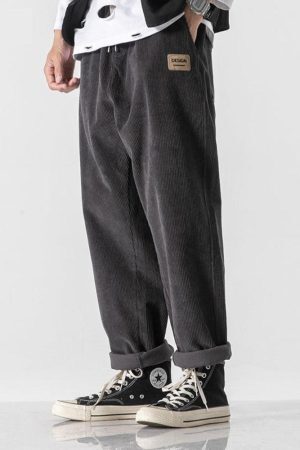 Style Core Aesthetics, New Style Trends - Soft Boy Corduroy Jogger Pants