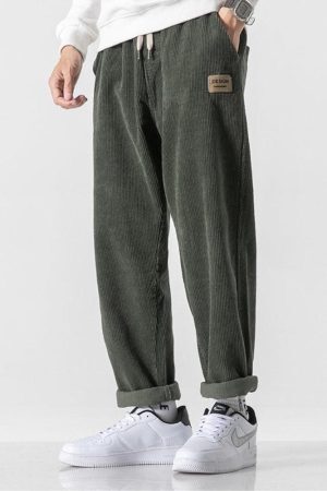 Style Core Aesthetics, New Style Trends - Soft Boy Corduroy Jogger Pants