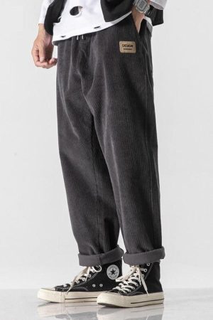 Style Core Aesthetics, New Style Trends - Soft Boy Corduroy Jogger Pants