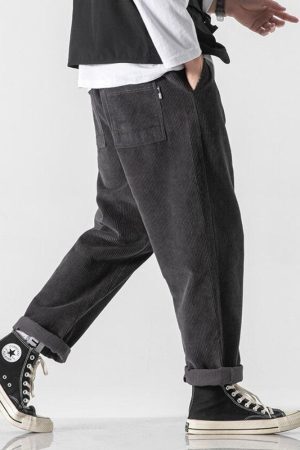 Style Core Aesthetics, New Style Trends - Soft Boy Corduroy Jogger Pants
