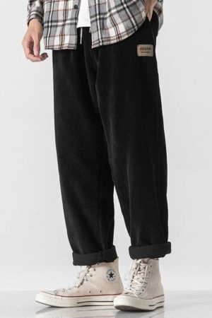 Style Core Aesthetics, New Style Trends - Soft Boy Corduroy Jogger Pants