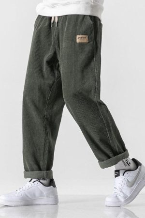 Style Core Aesthetics, New Style Trends - Soft Boy Corduroy Jogger Pants