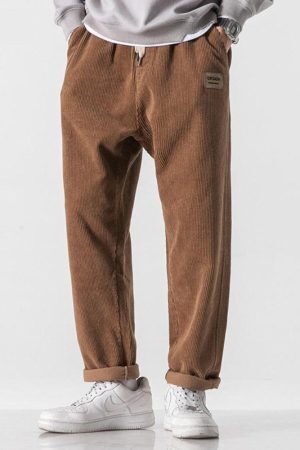 Style Core Aesthetics, New Style Trends - Soft Boy Corduroy Jogger Pants