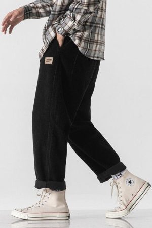 Style Core Aesthetics, New Style Trends - Soft Boy Corduroy Jogger Pants